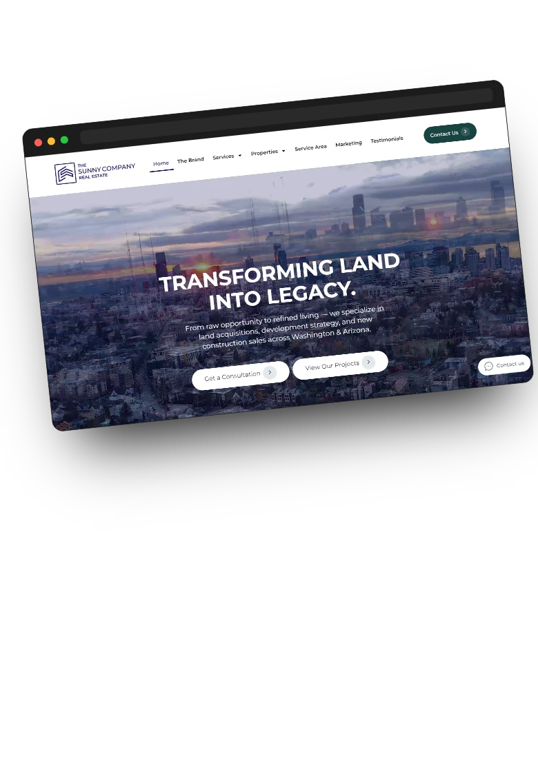The Sunny Company website